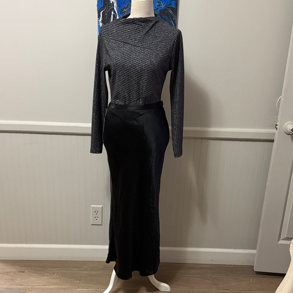 All Saints Black Long Sleeve Bodysuit - Picture 8 of 10